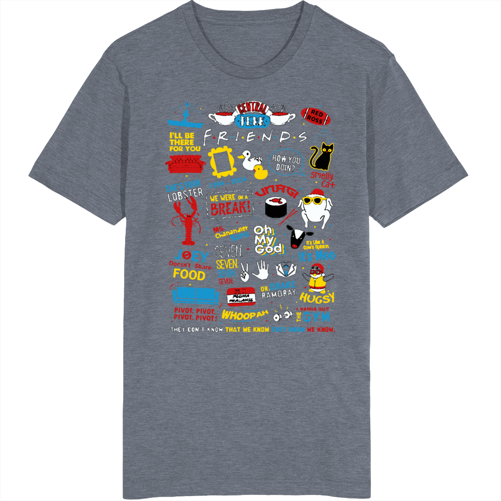 Friends Stickers T Shirt Friends Stickers T Shirt