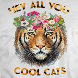 Hey Cats And Kittens Tiger Crown T Shirt 37751509