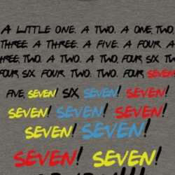 Friends Monica Seven Quote T Shirt 38354359