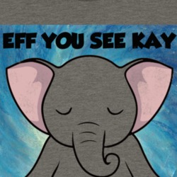 Meditating Elephant Eff You See Kay T Shirt 39106457