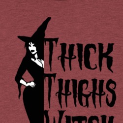 Thick Thighs Witch Vibes Halloween T Shirt 39118714