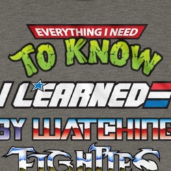 Everything I Need I Learned From The 80s T Shirt 39158674