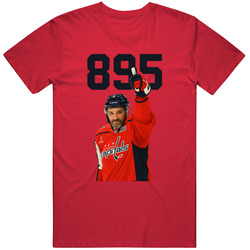 Ovechkin 895 Goals Scoring Record Hockey Fan T Shirt 40340529