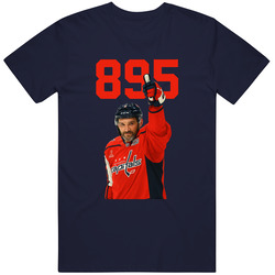 Ovechkin 895 Goals Scoring Record Hockey T Shirt 40340530