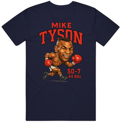 Mike Tyson Caricature Boxing Record T Shirt 40340553