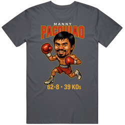 Manny Pacquiao Caricature Boxing Record T Shirt 40340556