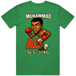 Muhammad Ali Caricature Boxing Record T Shirt 40340558