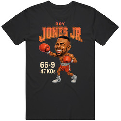 Roy Jones Jr Caricature Boxing Record T Shirt 40340559