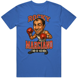 Rocky Marciano Caricature Boxing Record T Shirt 40340560