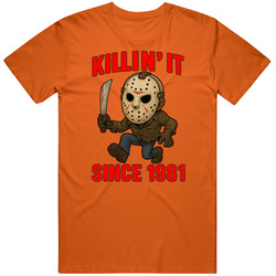 Jason Voorhees Friday The 13th Horror Movie Caricature T Shirt 40340579
