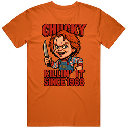 Chucky Child's Play Horror Movie Caricature T Shirt 40340581