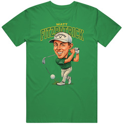 Matt Fitzpatrick Caricature Golf T Shirt 40340584