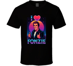 I Love Fonzie Happy Days T Shirt 40355724