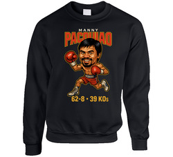 Manny Pacquiao Caricature Boxing Record Crewneck Sweater Crewneck Sweatshirt Crewneck Sweatshirt 40355768