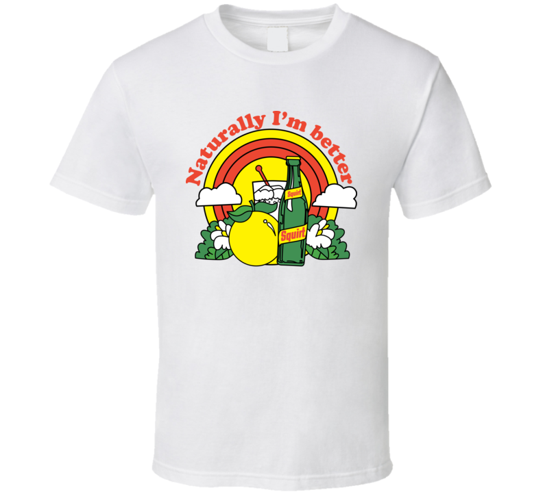 70s Naturally I&#039;m Better Squirt Soda Deadstock T Shirt