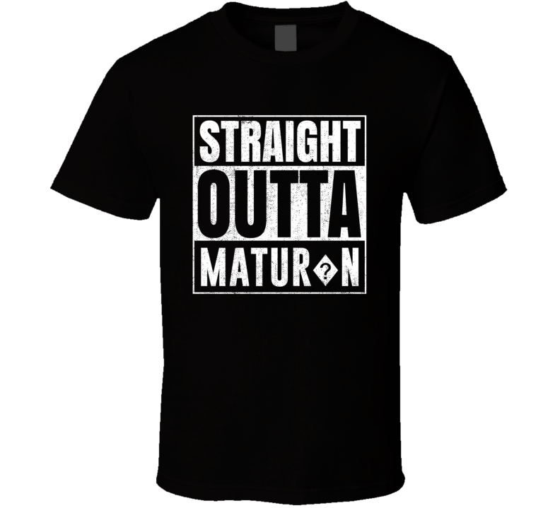 Straight Outta Matur?n Venezuela City Grunge Parody Cool T Shirt