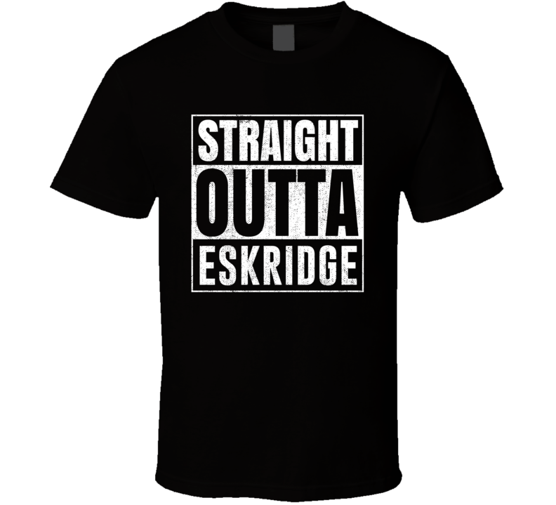 Straight Outta Eskridge Kansas City Grunge Parody Cool T Shirt