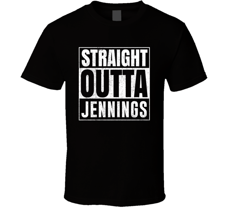 Straight Outta Jennings Kansas City Grunge Parody Cool T Shirt