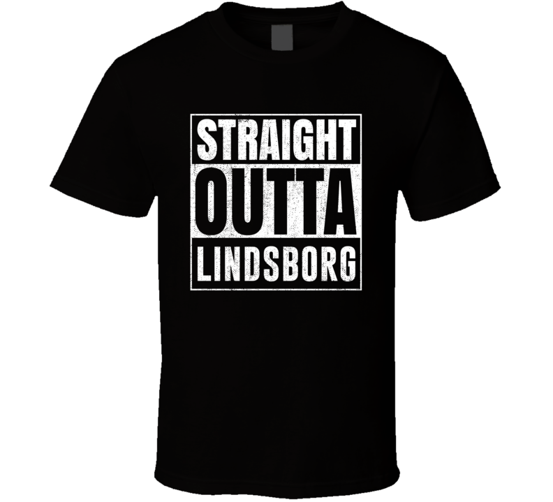 Straight Outta Lindsborg Kansas City Grunge Parody Cool T Shirt