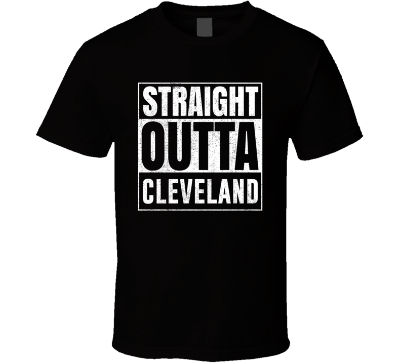 Straight Outta Cleveland Wisconsin City Grunge Parody Cool T Shirt