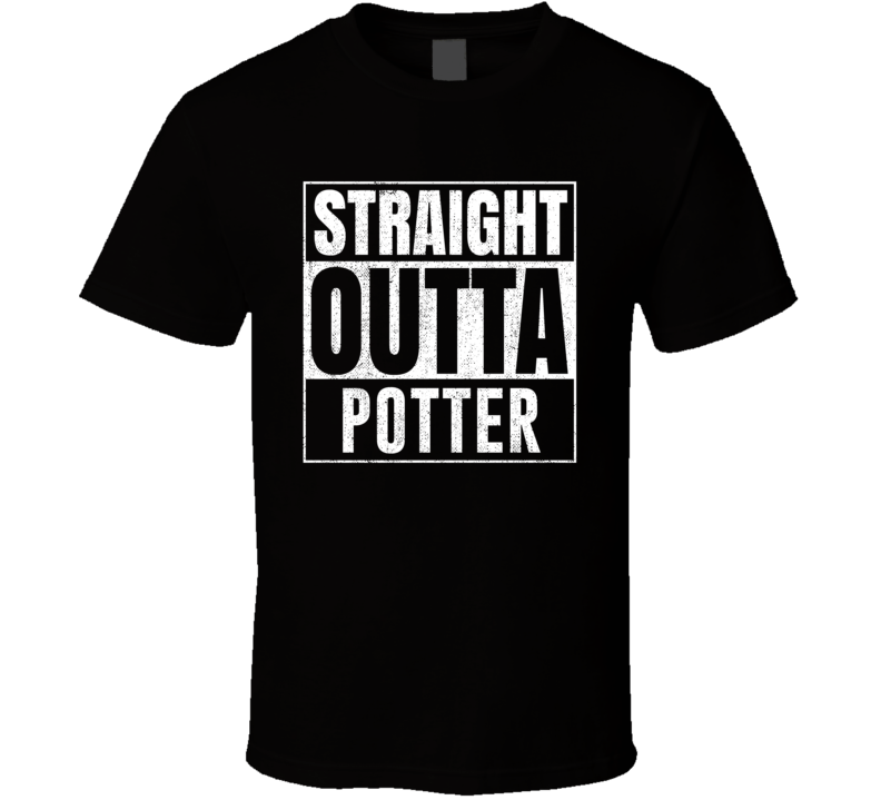 Straight Outta Potter Wisconsin City Grunge Parody Cool T Shirt