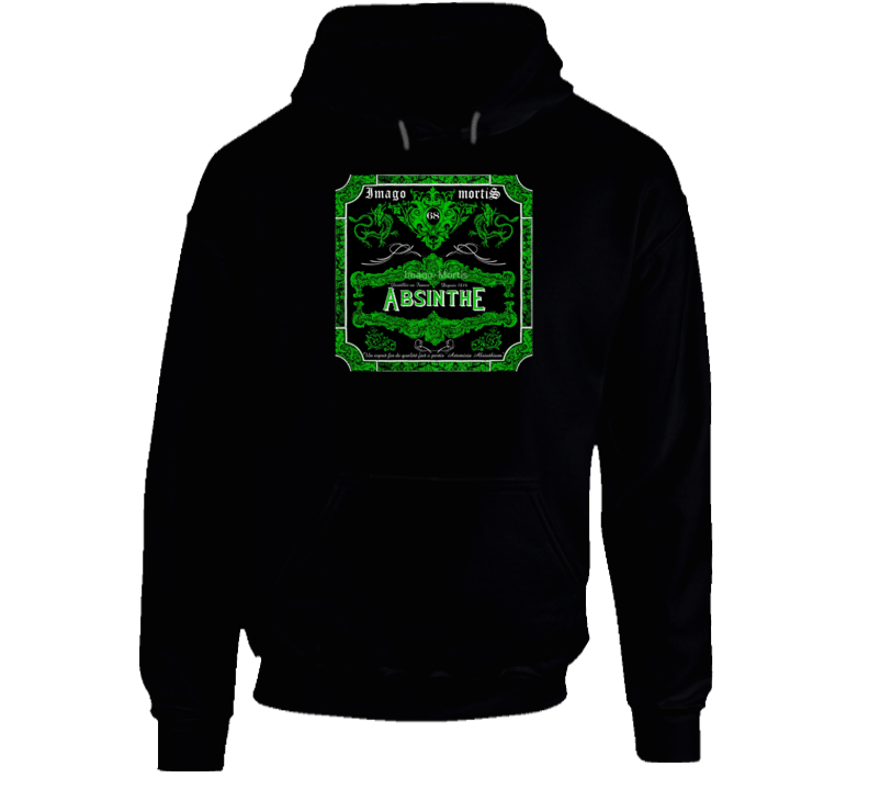 Imago Mortis Absinthe Vintage Bottle Label Hoodie