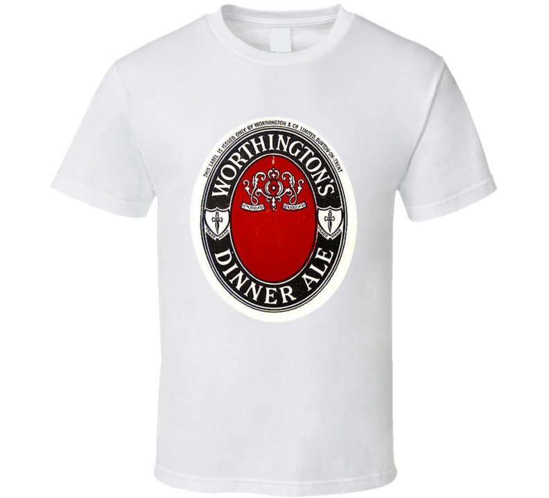 Worthingtons Dinner Ale England Vintage Beer Bottle Label T Shirt