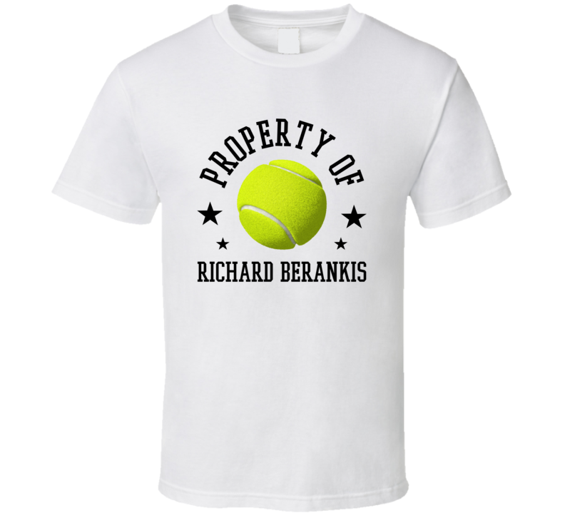 Richard Berankis Property Of Tennis Player Lithuania Athlete Fan T Shi