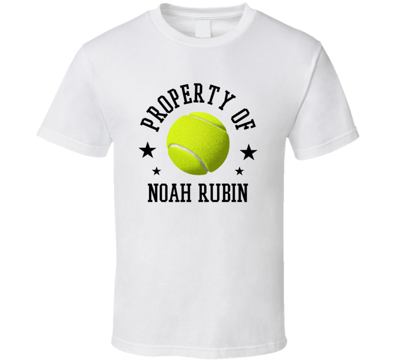 Noah Rubin Property Of Tennis Player United States Athlete Fan T Shirt