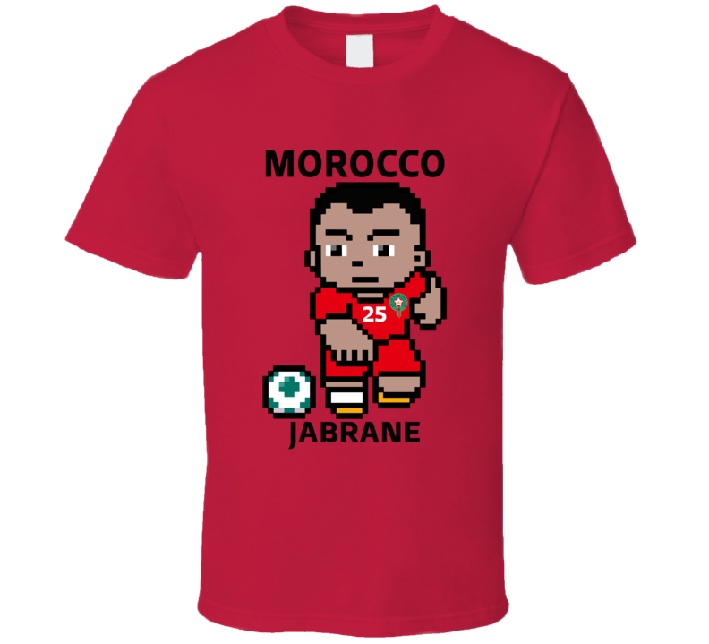 Yahya Jabrane Morocco World Cup 2022 Tecmo Player T Shirt