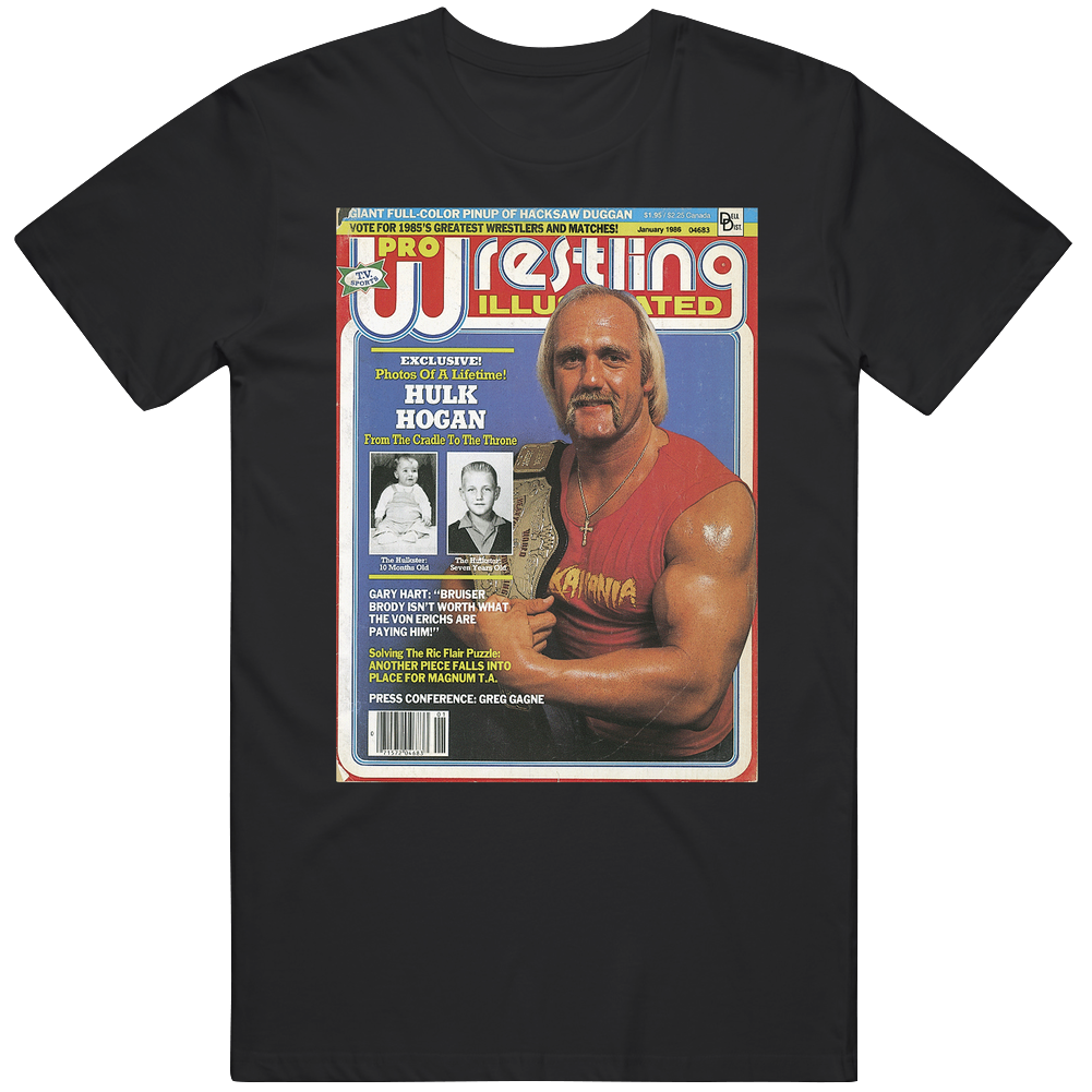 Wrestling Magazine Cover January 1986 Fan T Shirt