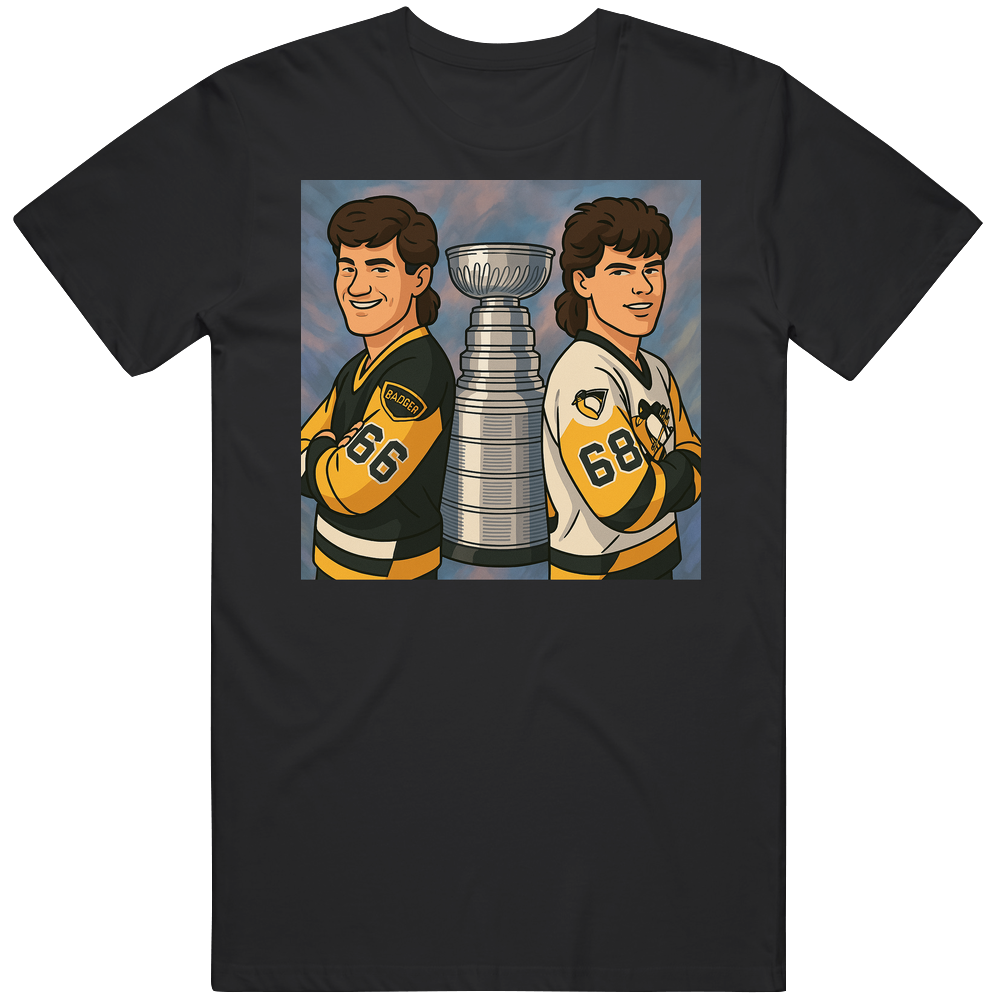 Mario Lemieux Jaromir Jagr Back To Back Stanley Cup Champs T Shirt