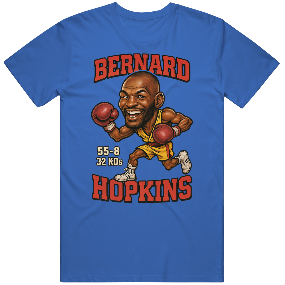 Bernard Hopkins Caricature Boxing Record T Shirt