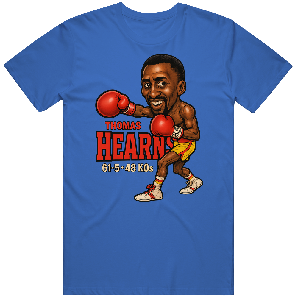 Thomas Hearns Caricature Boxing Record T Shirt