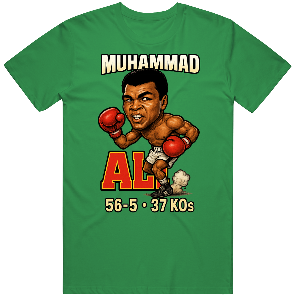 Muhammad Ali Caricature Boxing Record T Shirt
