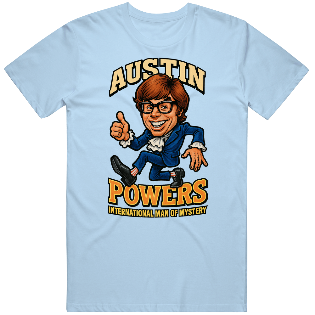 Austin Powers International Man Of Mystery Caricature T Shirt