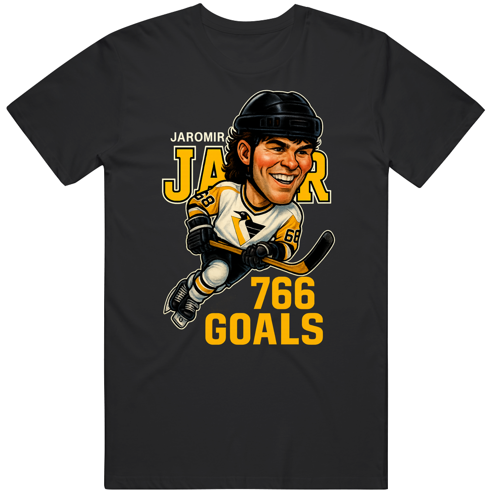 Jaromir Jagr 766 Goals Sports Caricature T Shirt