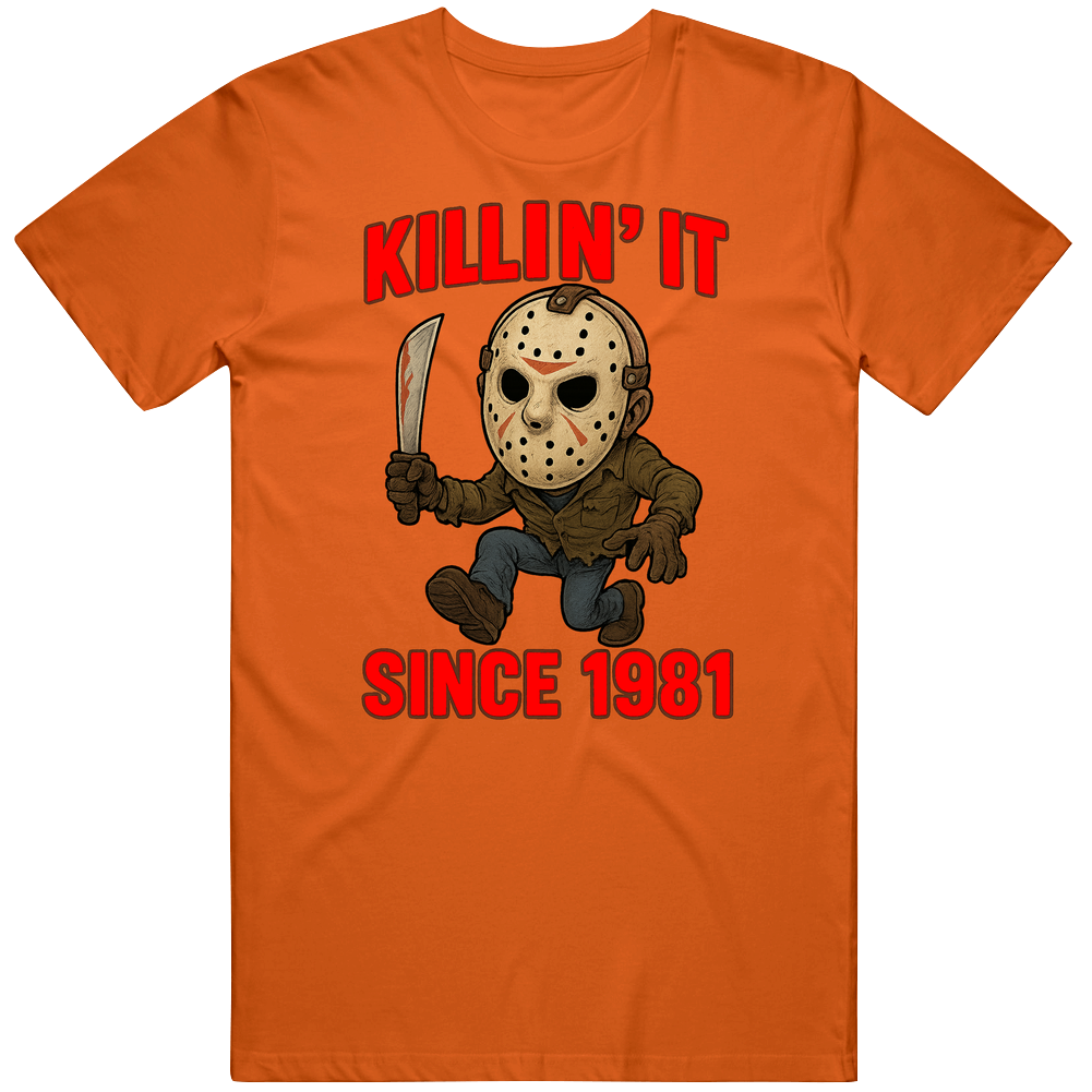 Jason Voorhees Friday The 13th Horror Movie Caricature T Shirt