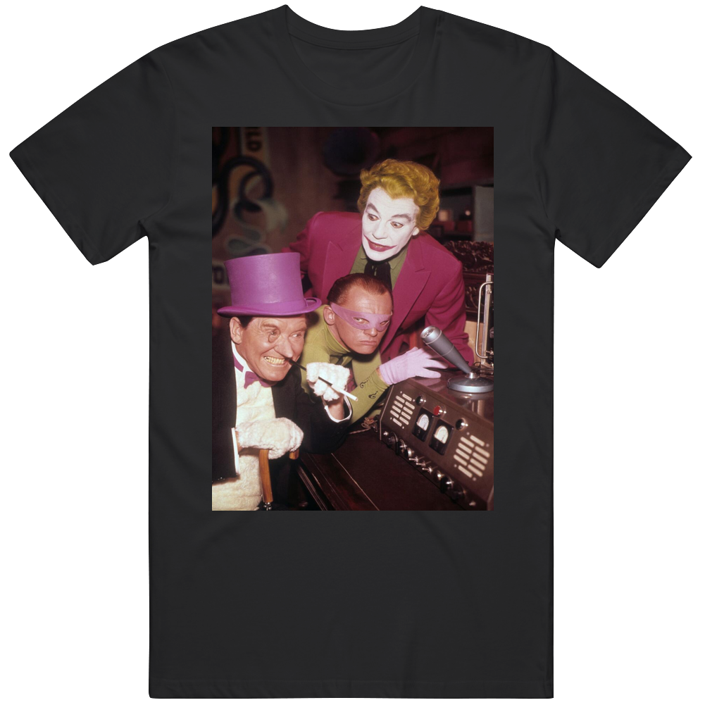 Batman Villains Joker Penguin Riddler 60s Tv Show T Shirt