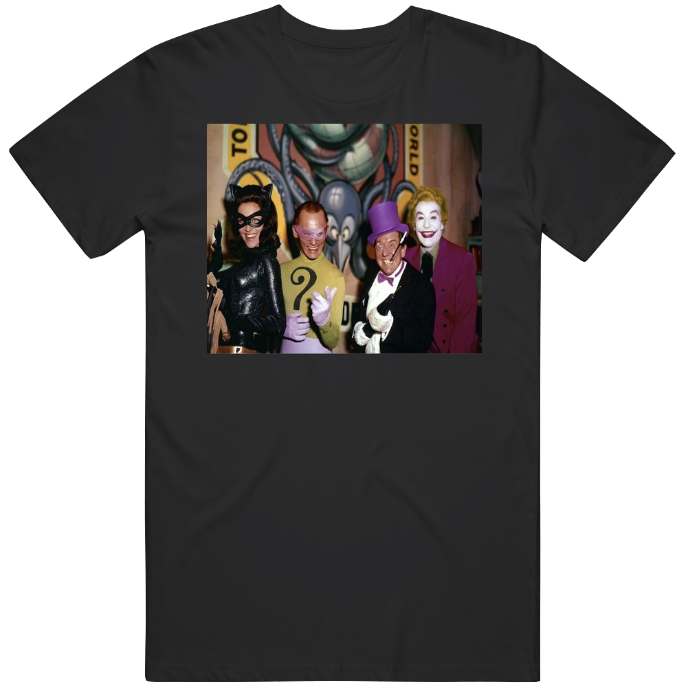 Batman Villains Catwomen Riddler Joker Penguin T Shirt