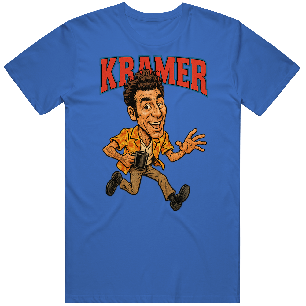 Kramer Seinfeld Caricature Tv Show T Shirt