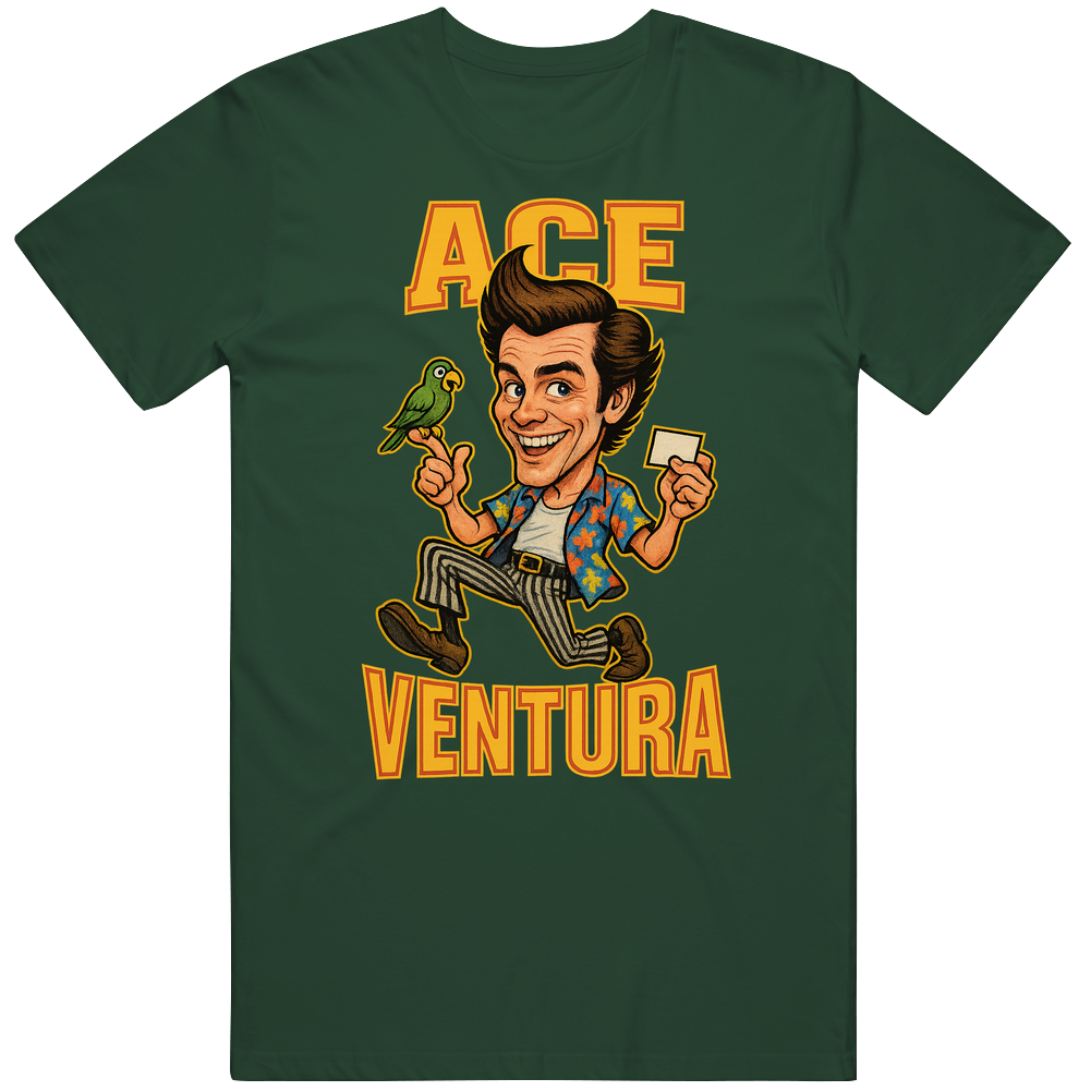 Ace Ventura Movie Caricature T Shirt