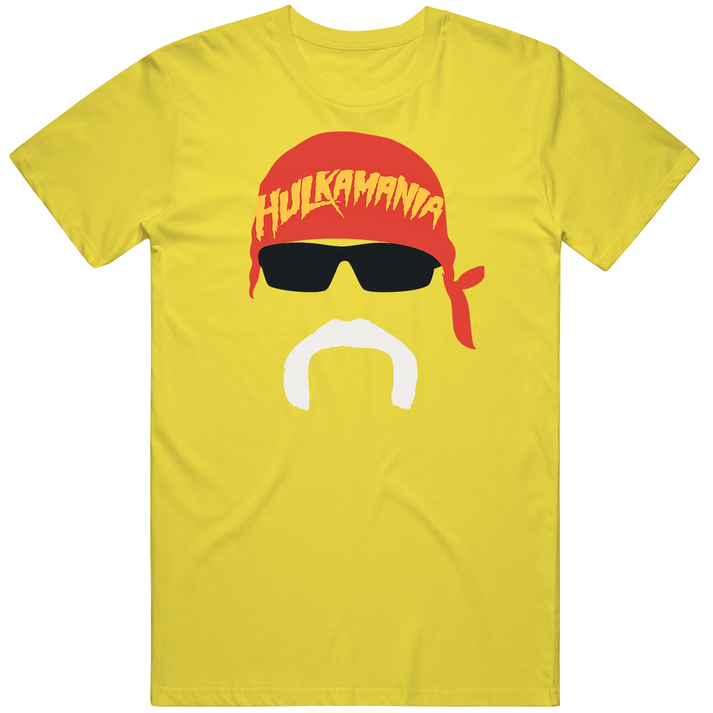 Hulk Hogan Hulkamania Silhouette Wrestling T Shirt