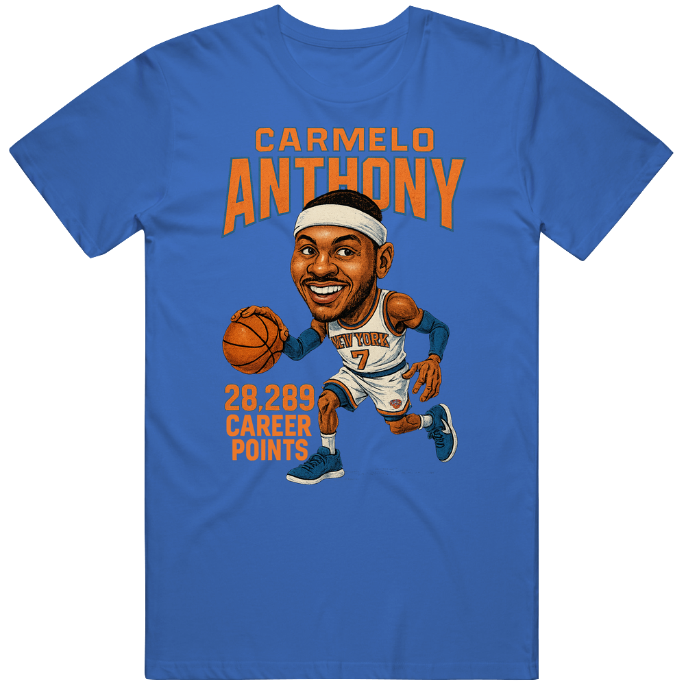 Carmelo Anthony Basketball Caricature T Shirt