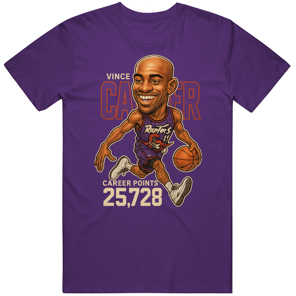 Vince Carter Basketball Caricature T Shirt