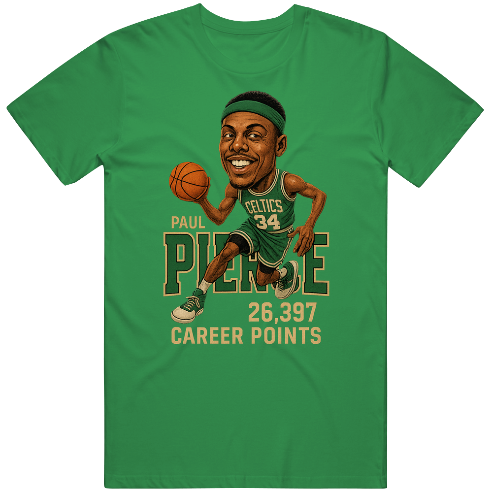 Paul Pierce Basketball Caricature T Shirt