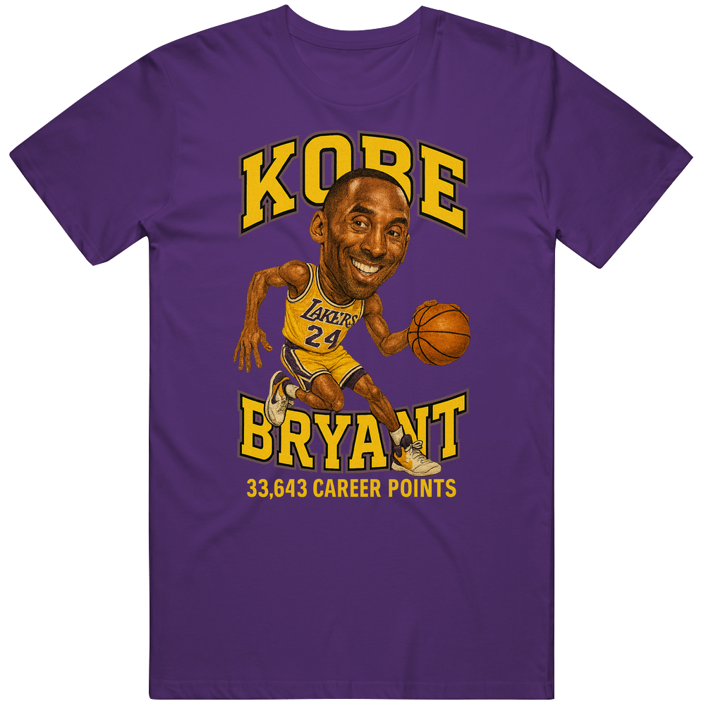 Kobe Bryant Basketball Caricature T Shirt