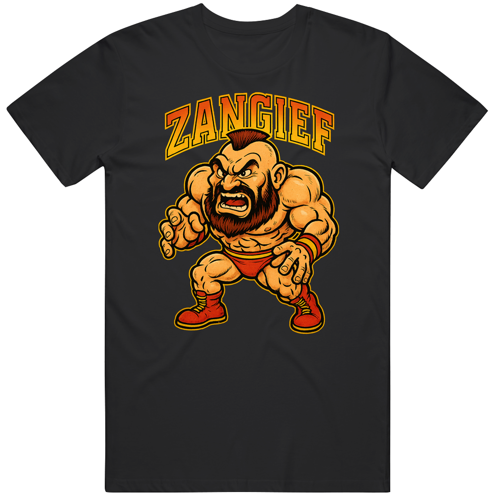 Zangief Street Fighter Video Game Caricature T Shirt