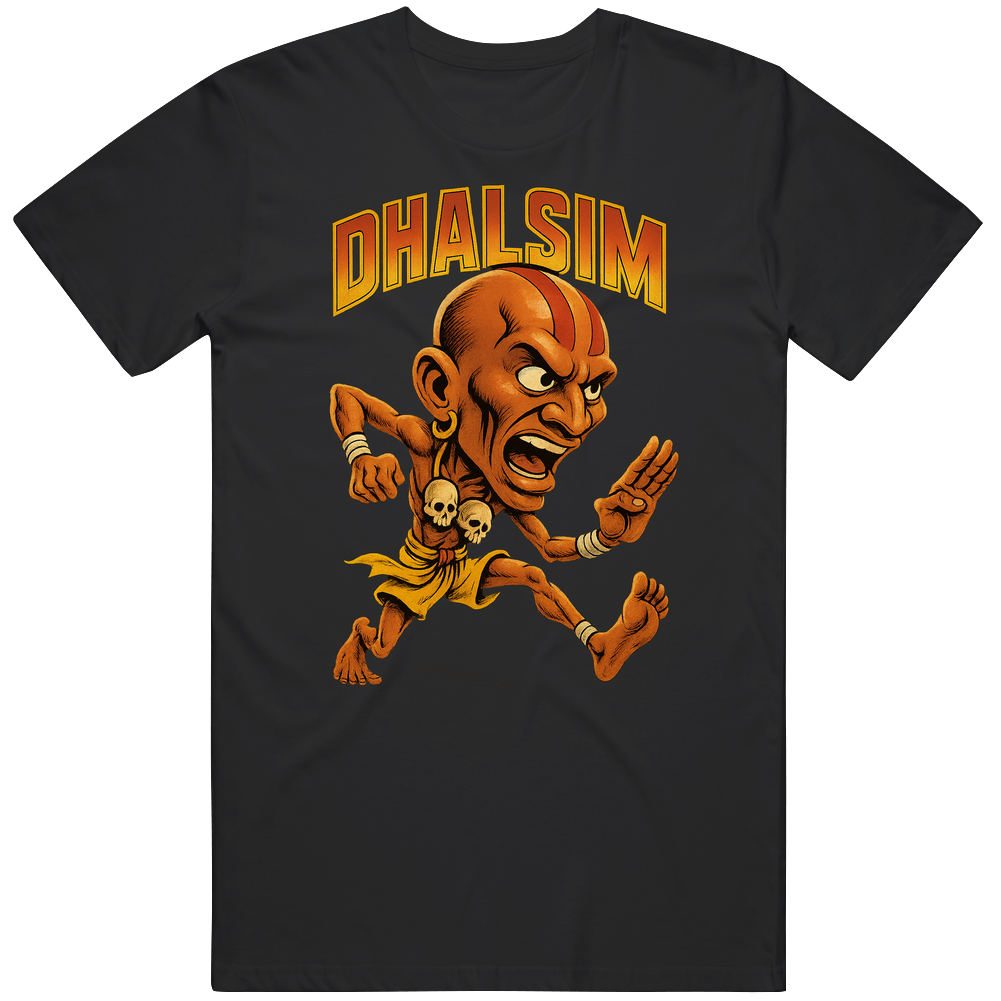 Dhalsim Street Fighter Video Game Caricature T Shirt