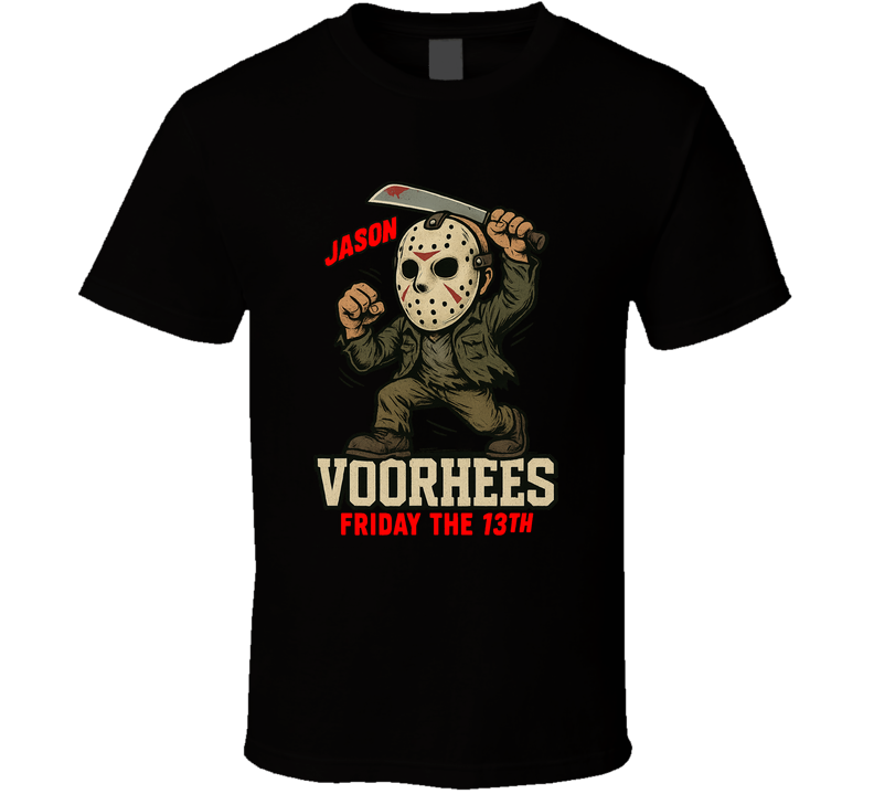 Jason Voorhees Friday The 13th Halloween Movie T Shirt